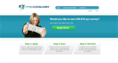 Desktop Screenshot of paidconsumer.com